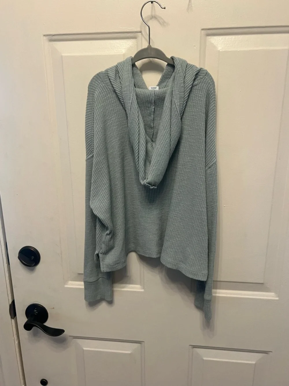 Old Navy Green Hoodie Ribbed Sweater, Super Soft, Girl’s Medium (8)
